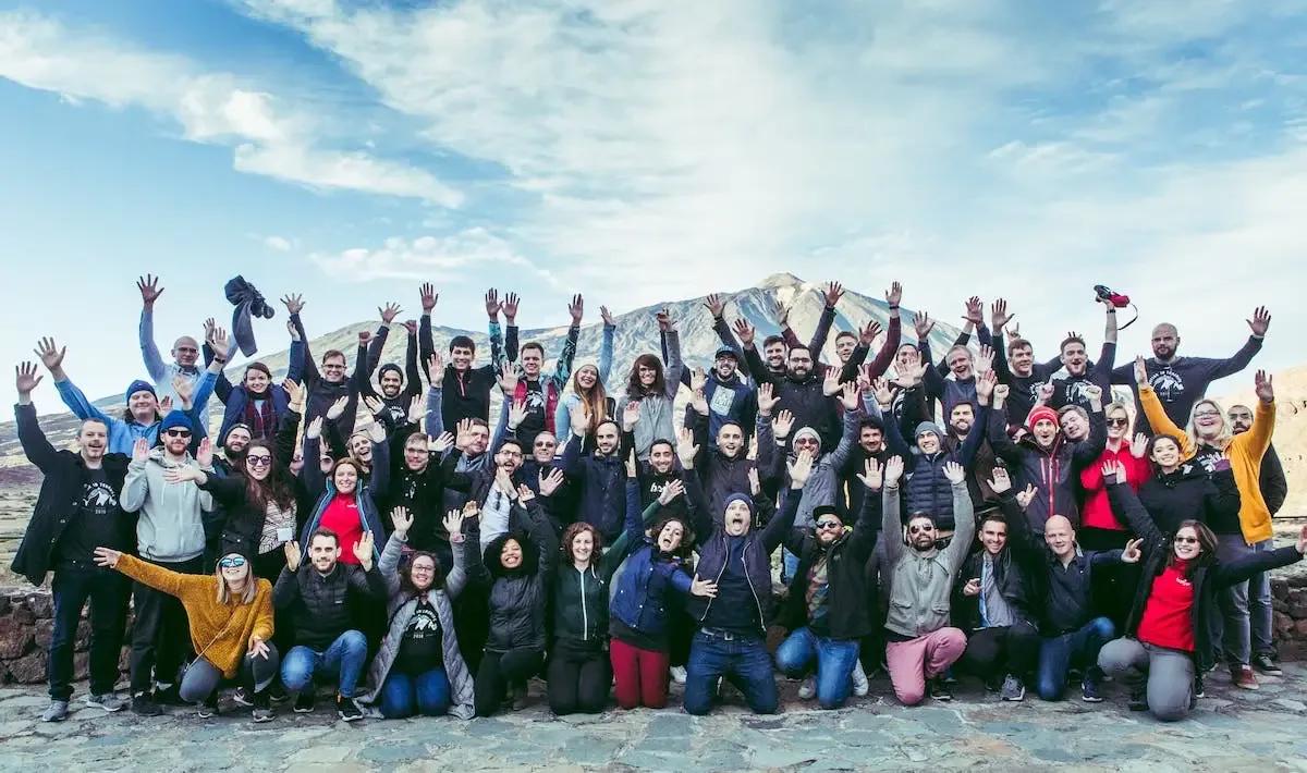 Hotjar team on their Tenerife retreat