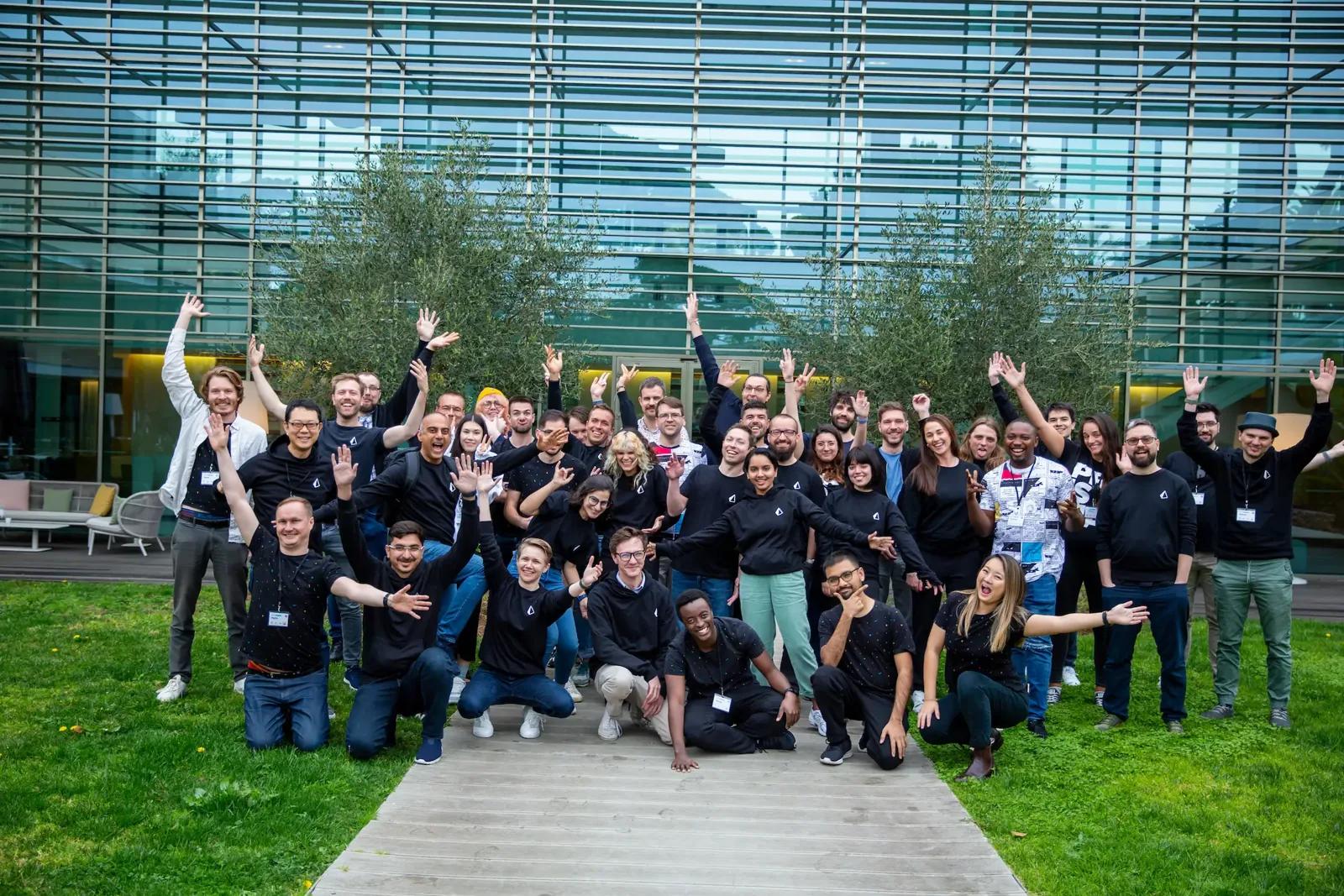Prisma team together on their Lisbon retreat