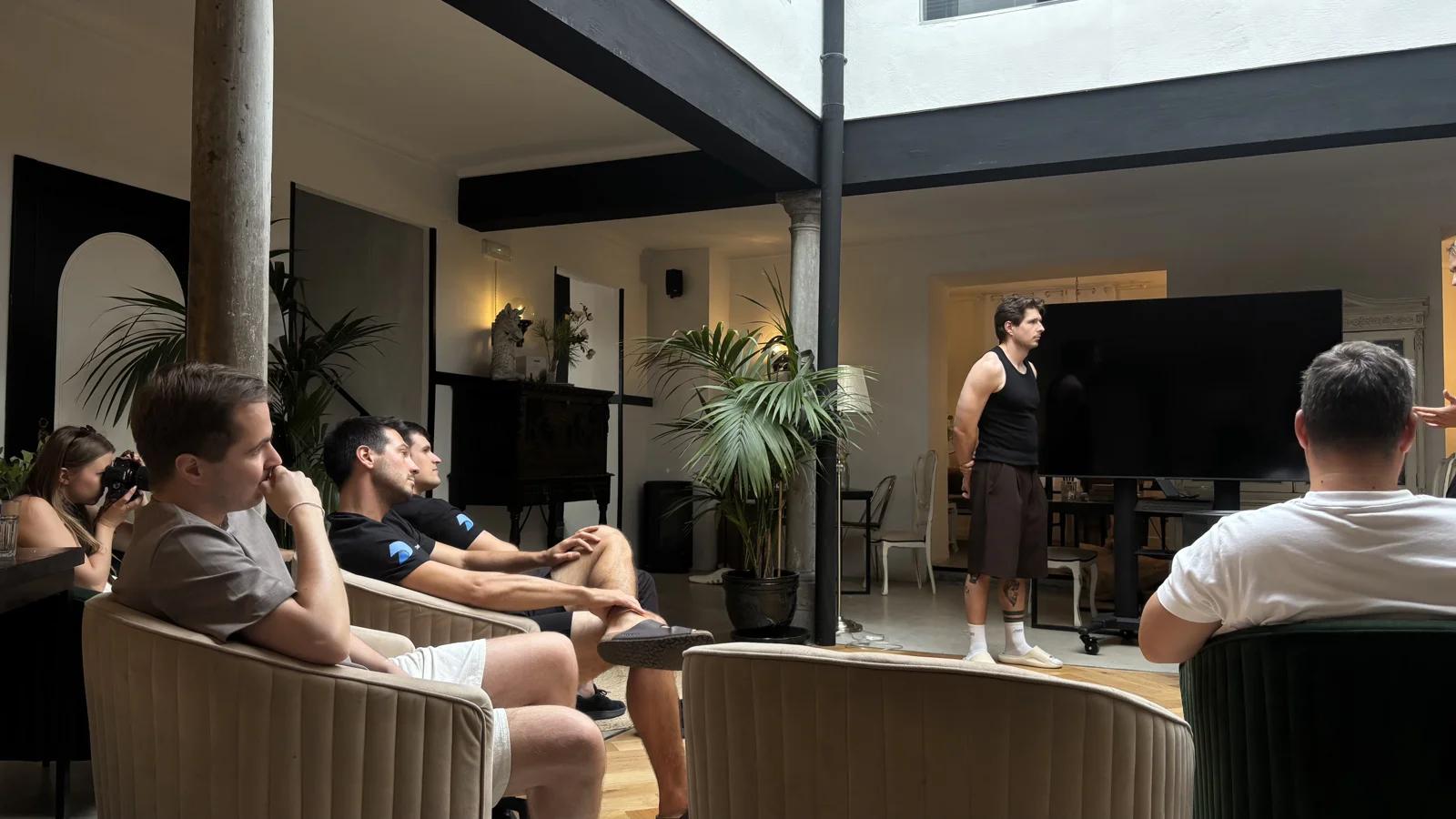 Deepnote team on their company retreat