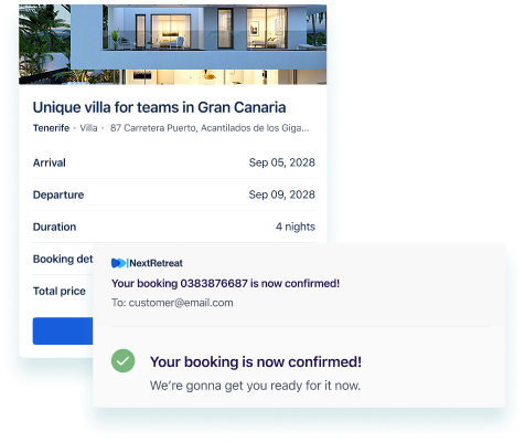 Booking and payment